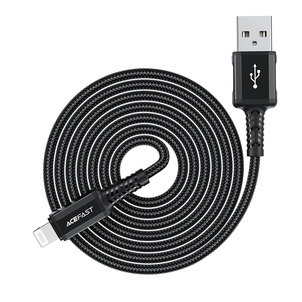 Daten- und Ladekabel USB-A - Lightning Acefast C4-02, 18W, 1,8m, Schwarz