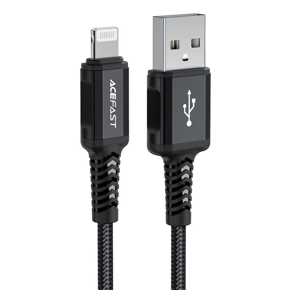Daten- und Ladekabel USB-A - Lightning Acefast C4-02, 18W, 1,8m, Schwarz