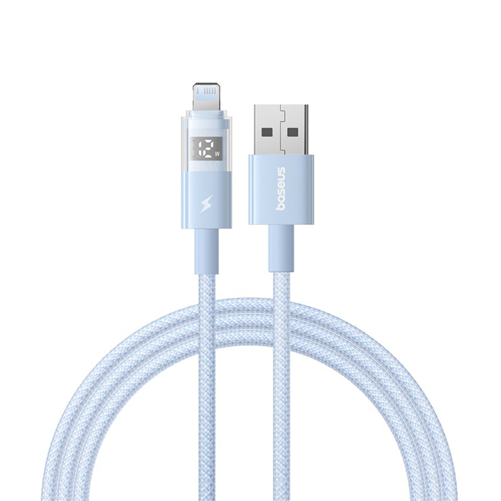 Câble de Données et de Charge USB-A - Lightning Baseus Display 2, 12W, 1m, Bleu P10382700311-00
