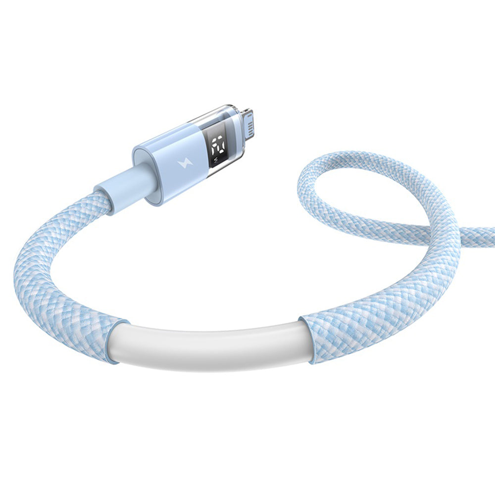 Câble de Données et de Charge USB-A - Lightning Baseus Display 2, 12W, 1m, Bleu P10382700311-00