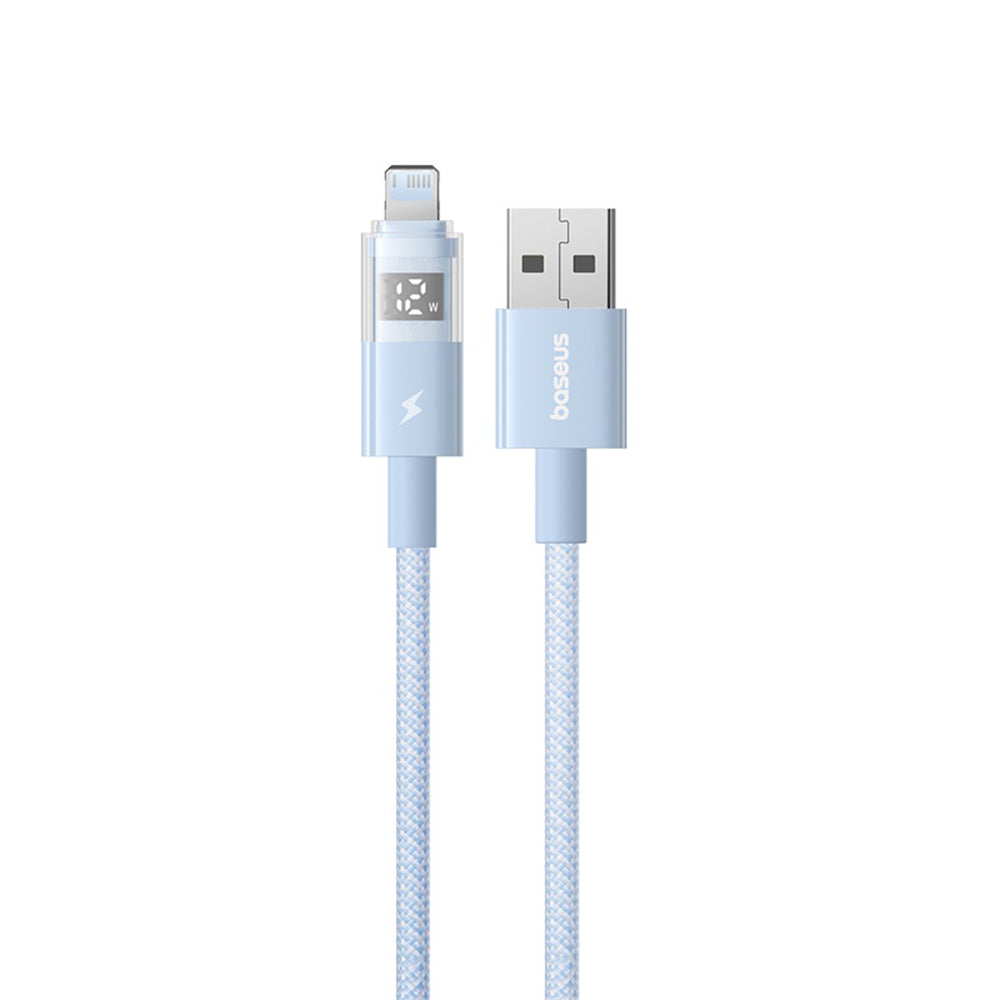 Câble de Données et de Charge USB-A - Lightning Baseus Display 2, 12W, 1m, Bleu P10382700311-00