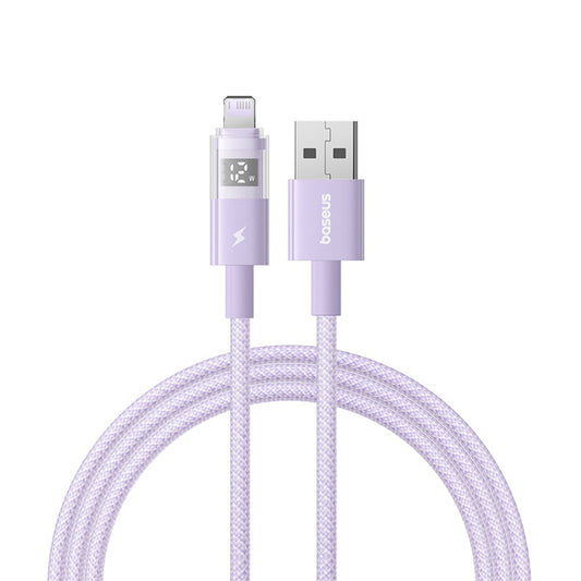 Cavo Dati e Ricarica USB-A - Lightning Baseus Display 2, 12W, 2m, Viola P10382700511-01