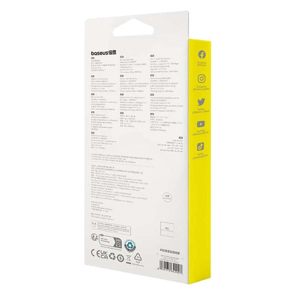 Cavo Dati e Ricarica USB-A - Lightning Baseus Habitat, 18W, 2m, Verde P10360200631-01