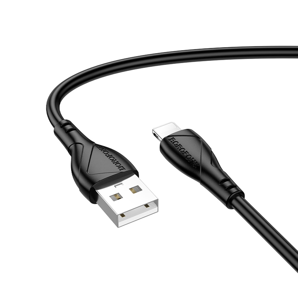 Daten- und Ladekabel USB-A - Lightning Borofone BX121 Energy, 18W, 1m, Schwarz