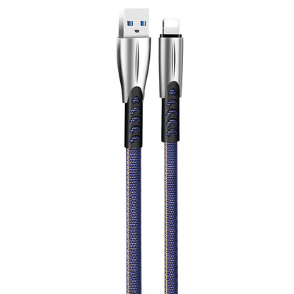 Daten- und Ladekabel USB-A - Lightning ColorWay CW-CBUL010, 18W, 1m, Blau