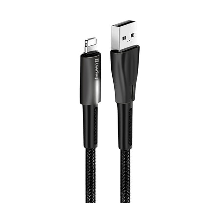 Daten- und Ladekabel USB-A - Lightning ColorWay CW-CBUL035, 18W, 1m, Schwarz