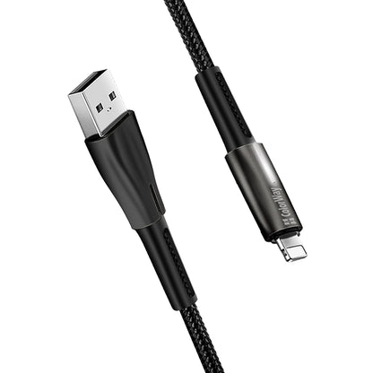 Daten- und Ladekabel USB-A - Lightning ColorWay CW-CBUL035, 18W, 1m, Schwarz