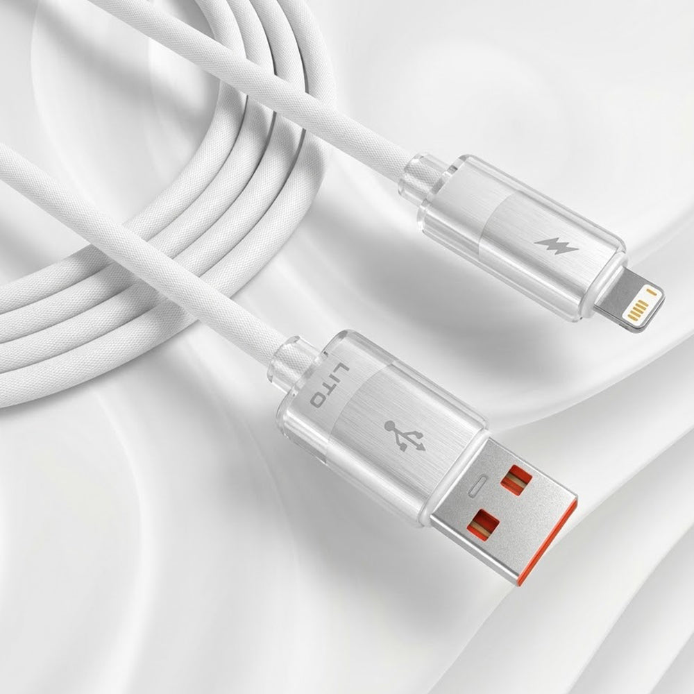 Daten- und Ladekabel USB-A - Lightning Lito LD07, 60W, 1m, Weiß