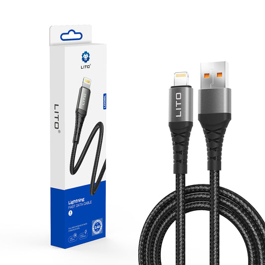 Cavo Dati e Ricarica USB-A - Lightning Lito LD22L, 18W, 2m, Nero