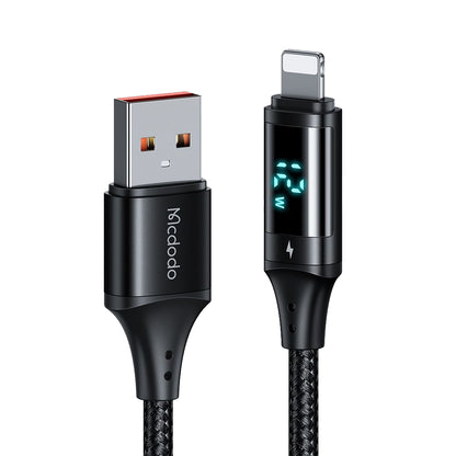Cavo Dati e Ricarica USB-A - Lightning McDodo CA-1060 Display, 12W, 1.2m, Nero