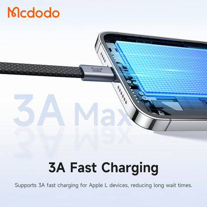 Cavo Dati e Ricarica USB-A - Lightning McDodo CA-1160, 18W, 1m, Nero