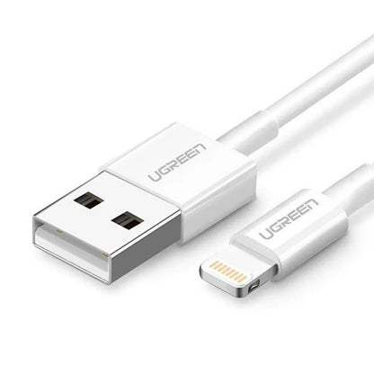 Daten- und Ladekabel USB-A - Lightning UGREEN US155 (20728), 18W, 1m, Weiß