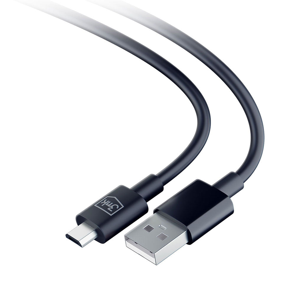 Daten- und Ladekabel USB-A - microUSB 3MK Hyper, 18W, 1.2m, Schwarz