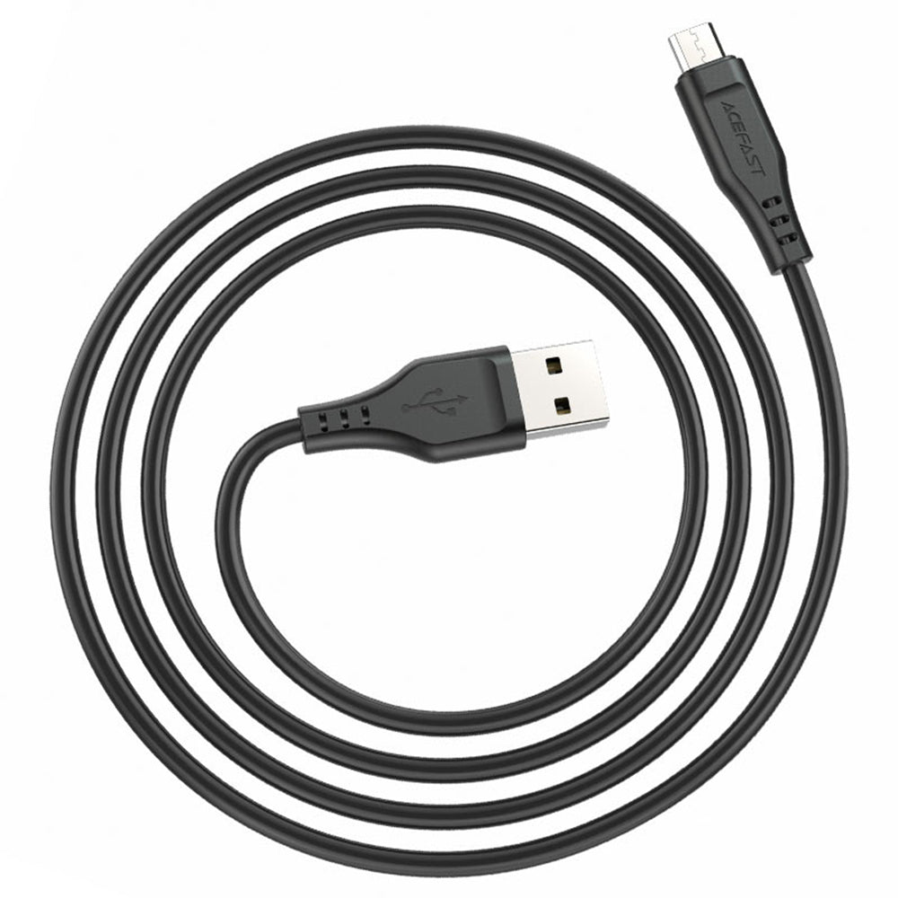 Câble de Données et de Charge USB-A - microUSB Acefast C3-09, 18W, 1.2m, Blanc