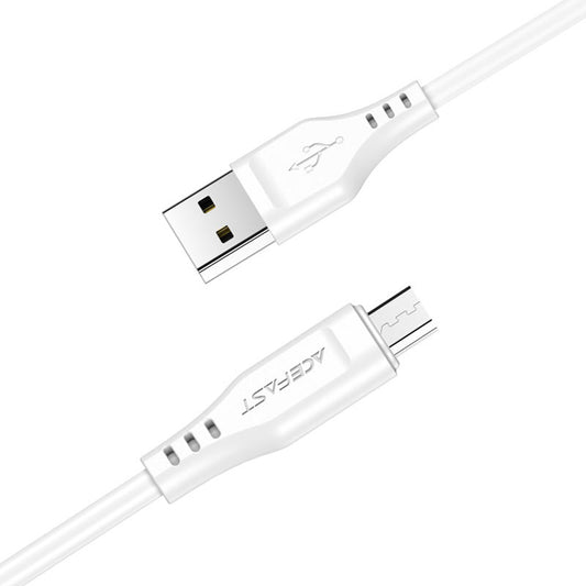 Câble de Données et de Charge USB-A - microUSB Acefast C3-09, 18W, 1.2m, Blanc