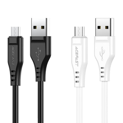Câble de Données et de Charge USB-A - microUSB Acefast C3-09, 18W, 1.2m, Blanc