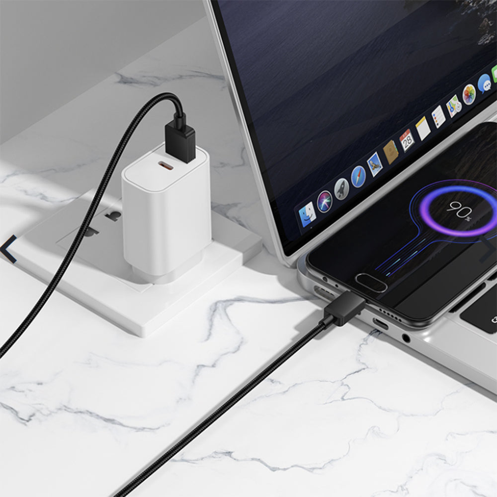 Cavo Dati e Ricarica USB-A - microUSB Borofone BX120 Placer, 18W, 1m, Nero