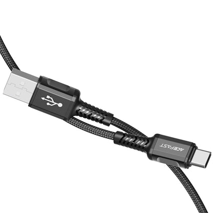 Câble de Données et de Charge USB-A - USB-C Acefast C1-04, 18W, 1.2m, Noir