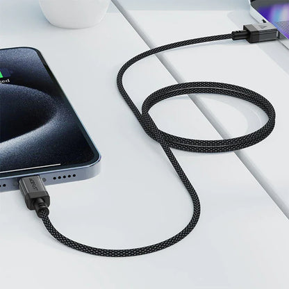 Câble de Données et de Charge USB-A - USB-C Acefast C12-04, 18W, 1.2m, Noir