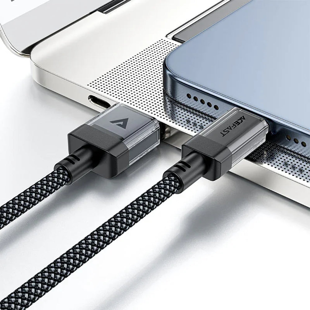 Câble de Données et de Charge USB-A - USB-C Acefast C12-04, 18W, 1.2m, Noir