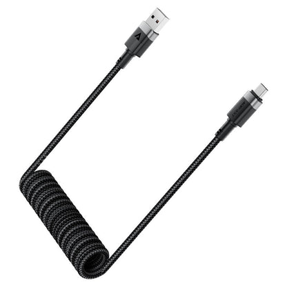 Câble de données et de charge USB-A - USB-C Acefast C14-04, 18W, 1.2m, Noir