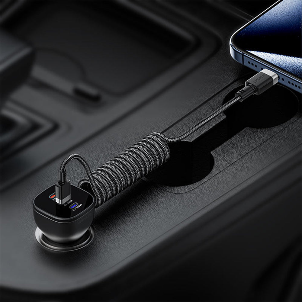 Câble de données et de charge USB-A - USB-C Acefast C14-04, 18W, 1.2m, Noir