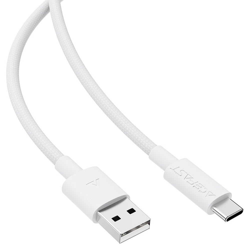 Câble de données et de charge USB-A - USB-C Acefast C18-04, 18W, 1.2m, Blanc