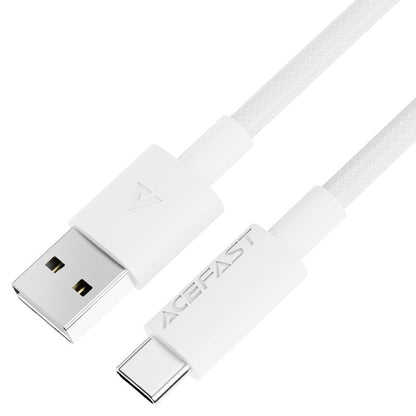 Câble de données et de charge USB-A - USB-C Acefast C18-04, 18W, 1.2m, Blanc