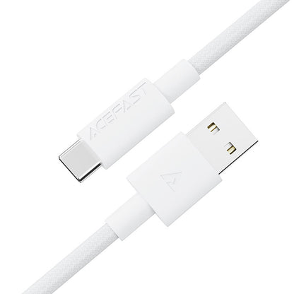 Câble de données et de charge USB-A - USB-C Acefast C18-04, 18W, 1.2m, Blanc