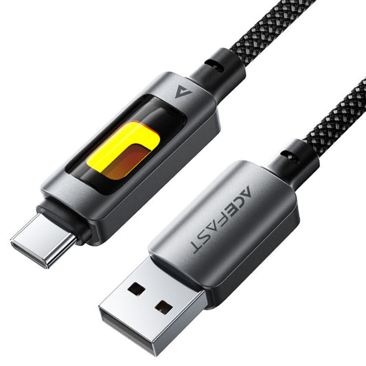 Cavo Dati e Ricarica USB-A - USB-C Acefast C21-04, 18W, 1.2m, Nero