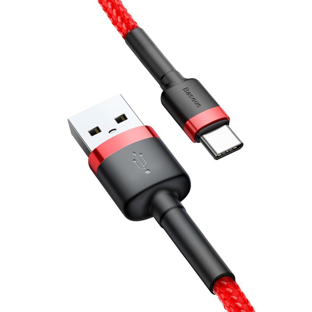 Cavo Dati e Ricarica USB-A - USB-C Baseus Cafule, 18W, 3m, Rosso CATKLF-U09
