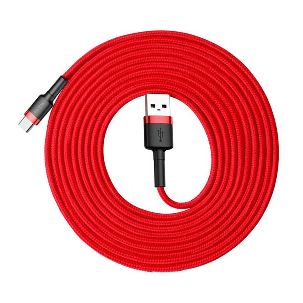 Cavo Dati e Ricarica USB-A - USB-C Baseus Cafule, 18W, 3m, Rosso CATKLF-U09