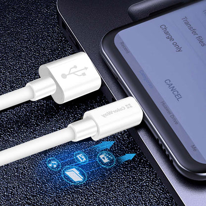 Câble de Données et de Charge USB-A - USB-C ColorWay CW-CBUC019, 18W, 1m, Blanc