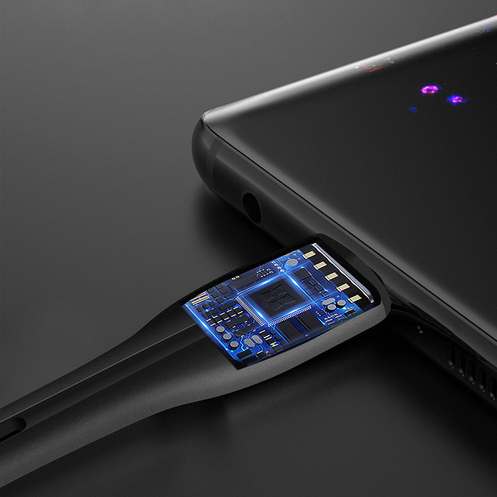 Câble de Données et de Charge USB-A - USB-C ColorWay CW-CBUC034, 18W, 1m, Noir