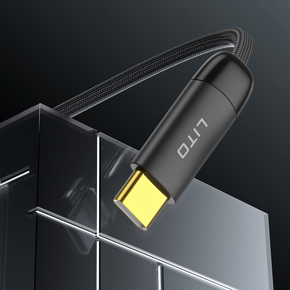 Câble de Données et de Charge USB-A - USB-C Lito LD11C, 18W, 1m, Noir
