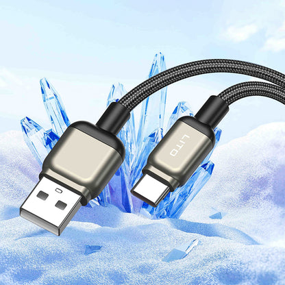 Daten- und Ladekabel USB-A - USB-C Lito LD17, 18W, 1m, Schwarz