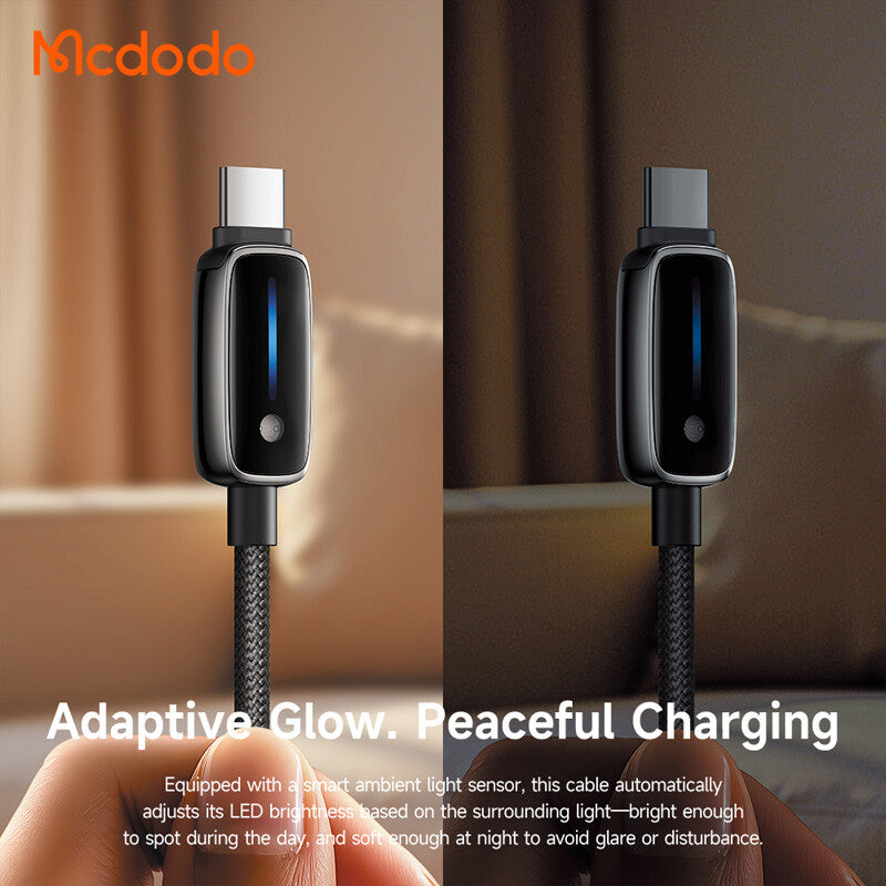 Câble de Données et de Charge USB-A - USB-C McDodo CA-0020, 66W, 1.2m, Noir