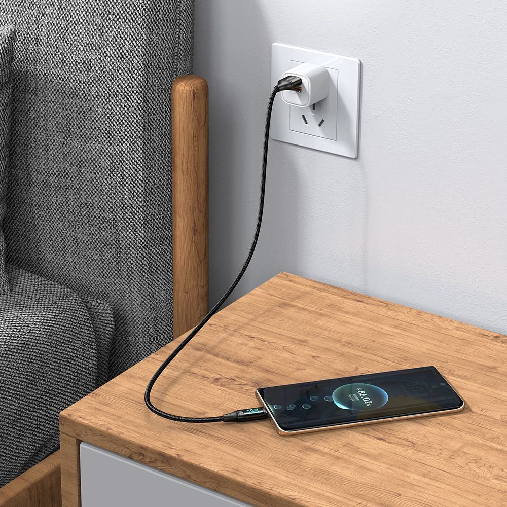 Câble de Données et de Charge USB-A - USB-C McDodo CA-1080 Display, 66W, 1.2m, Noir