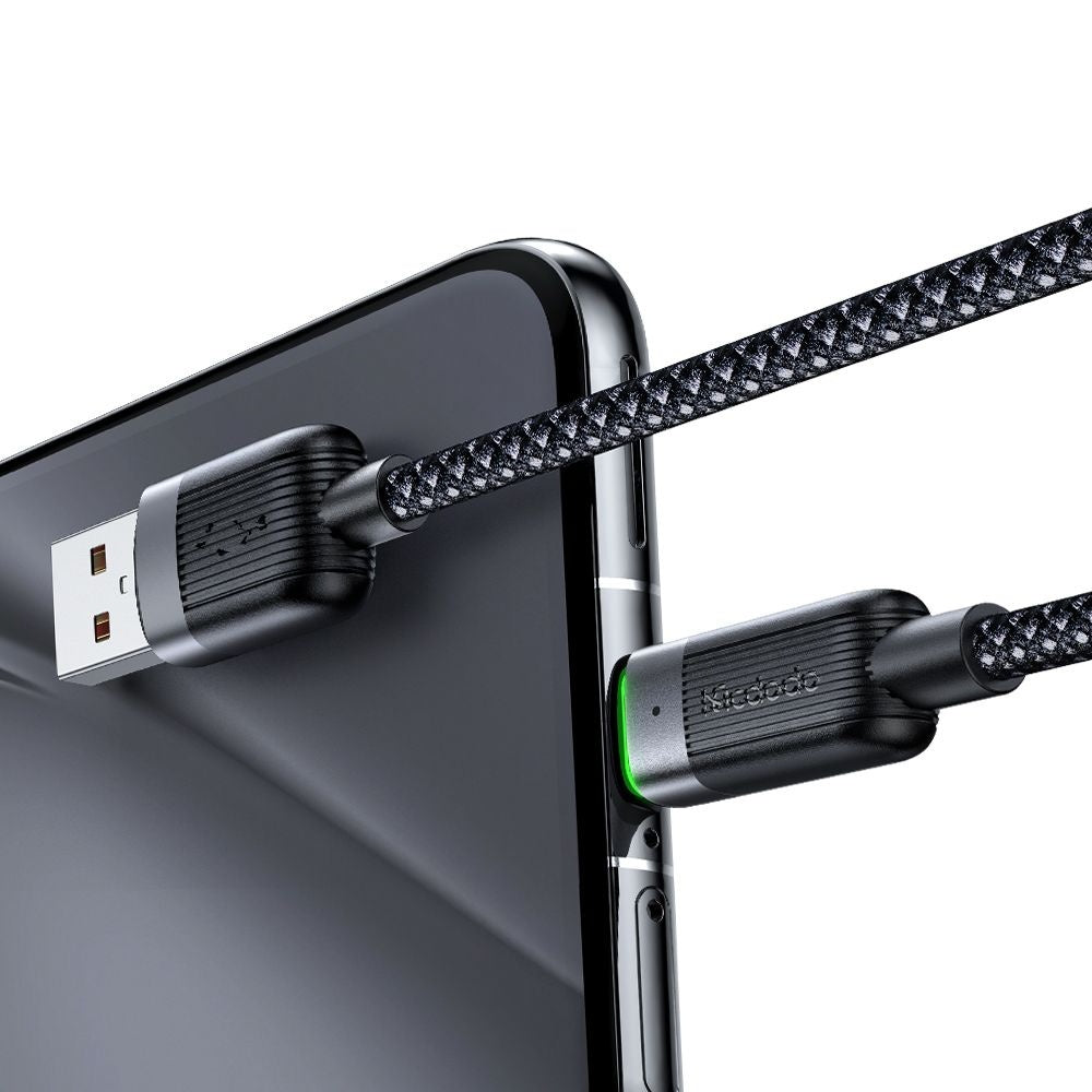 Daten- und Ladekabel USB-A - USB-C McDodo CA-5650 Self Winding, 66W, 1.2m, Schwarz