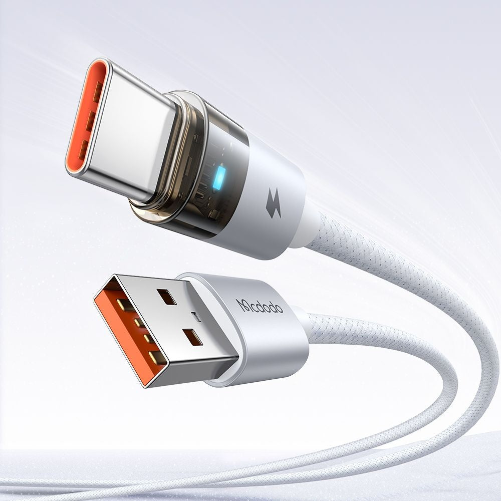 Daten- und Ladekabel USB-A - USB-C McDodo CA-6892, 66W, 1.2m, Weiß