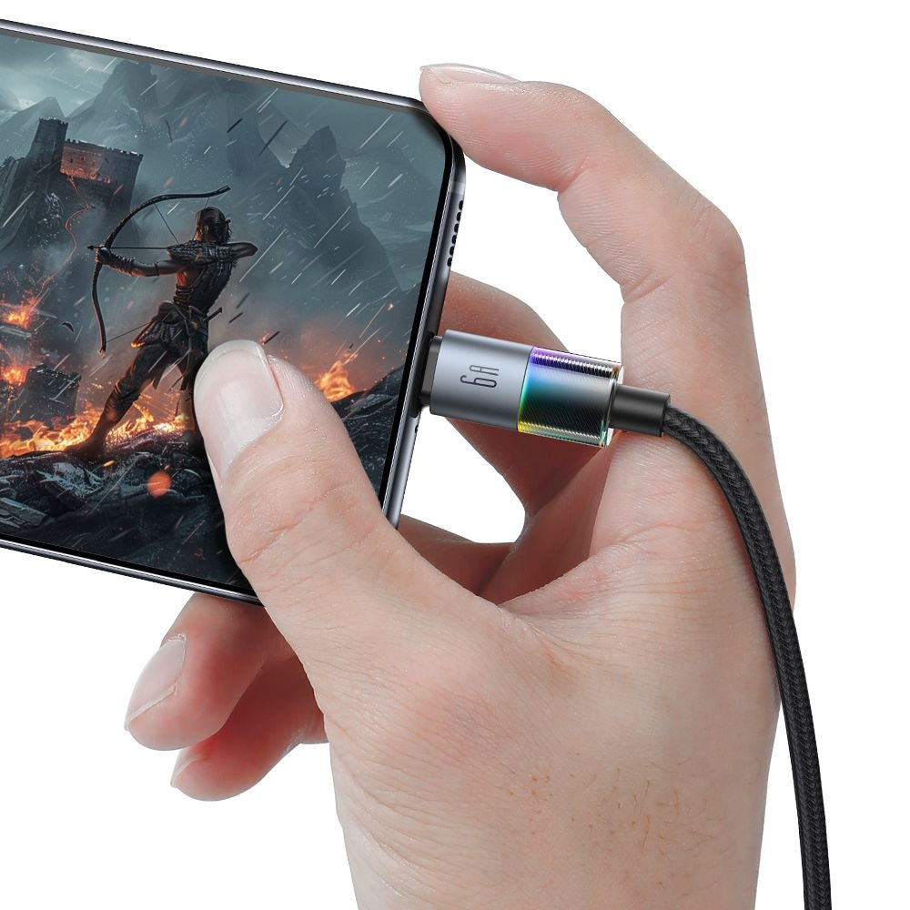 Daten- und Ladekabel USB-A - USB-C McDodo CA-8180 Colorful, 66W, 1.2m, Schwarz