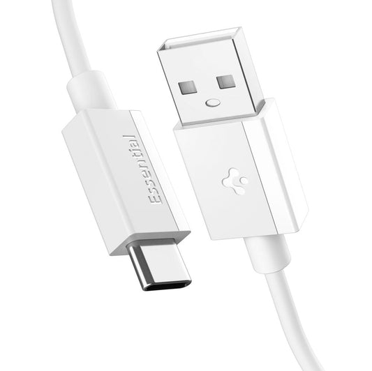 Daten- und Ladekabel USB-A - USB-C Spigen Essential, 60W, 1m, Weiß