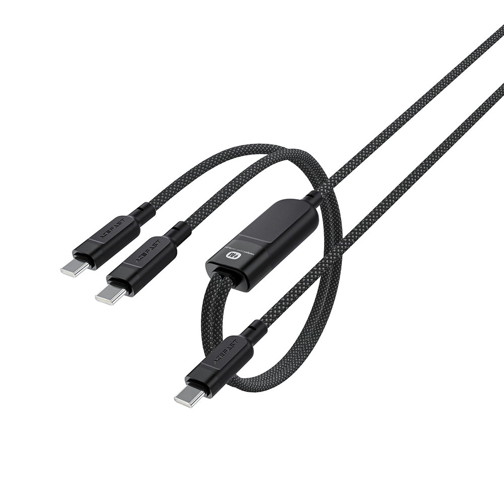 USB-C Data and Charging Cable - 2 x USB-C Acefast C5-11, 100W, 1.2m, Black