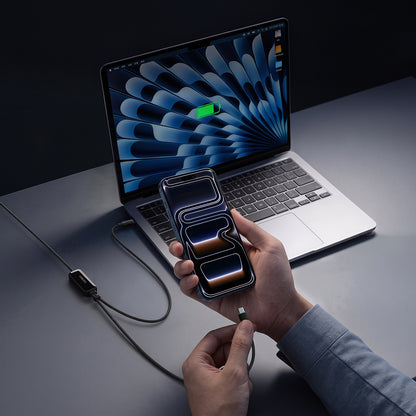 Cavo Dati e Ricarica USB-C - 2 x USB-C Cuktech C2C615, 140W, 1,5m, Nero CKC2C615GLBK