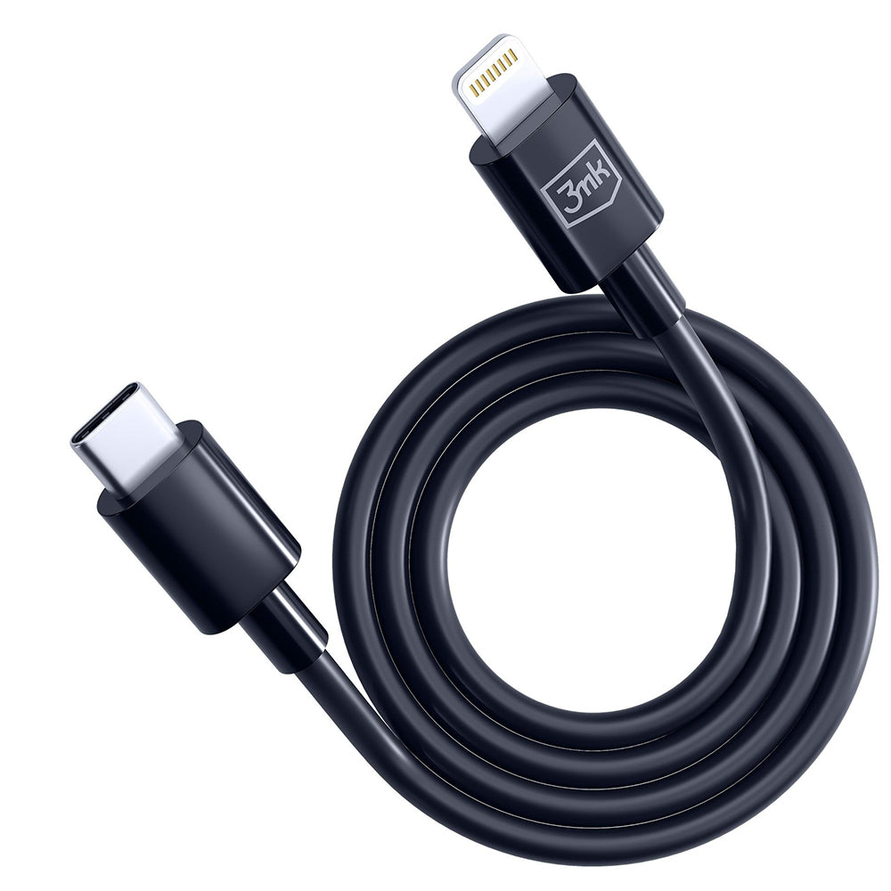 Cavo Dati e Ricarica USB-C - Lightning 3MK Hyper, 20W, 1,2m, Bianco