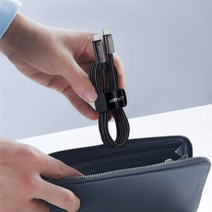 Cavo Dati e Ricarica USB-C - Lightning Acefast C23-01, 30W, 1.2m, Nero