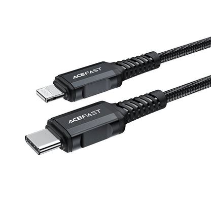 Daten- und Ladekabel USB-C - Lightning Acefast C4-01, 30W, 1.8m, Schwarz