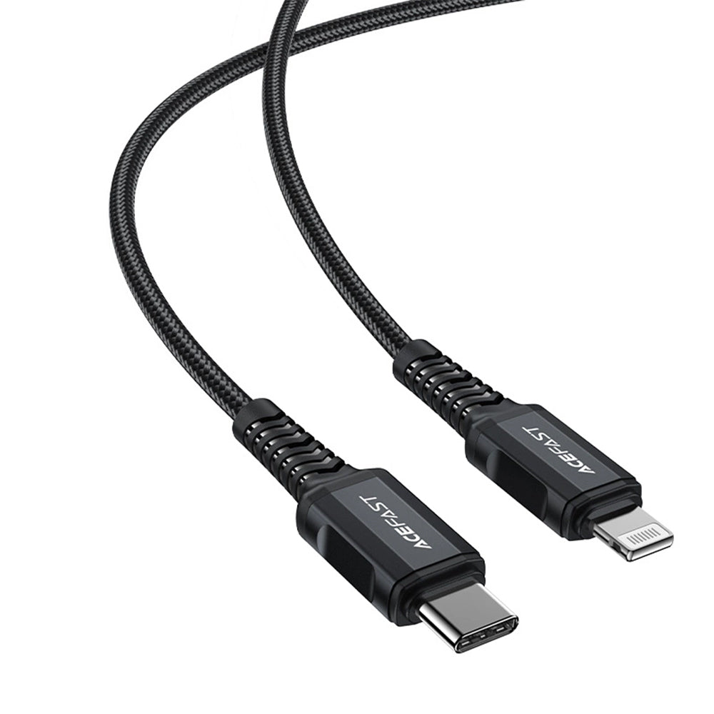 Daten- und Ladekabel USB-C - Lightning Acefast C4-01, 30W, 1.8m, Schwarz