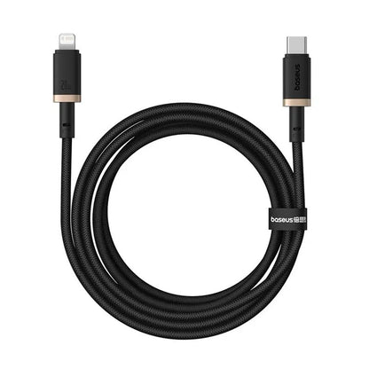 Cavo Dati e Ricarica USB-C - Lightning Baseus Dura Series, 20W, 2m, Oro Nero P10377800U01-02