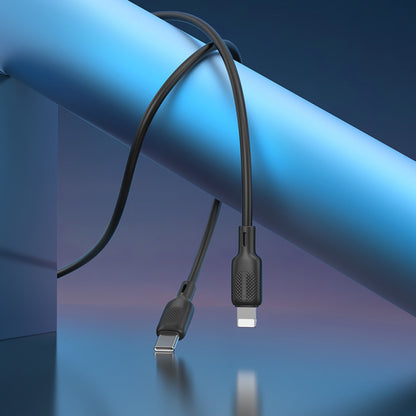Câble de Données et de Charge USB-C - Lightning Borofone BX113 Lenny, 27W, 2m, Noir